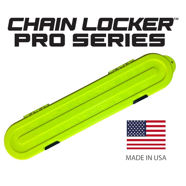 Chain Locker Pro Series Universal Chainsaw Chain Storage Case, Fits Longer Chains, High Vis Yellow 2204 - main